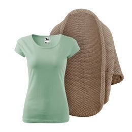 DÁMSKÝ SET: PLETENÝ KARDIGAN A TRIČKO S KRÁTKÝM RUKÁVEM - SVETRY - OBLEČENÍ