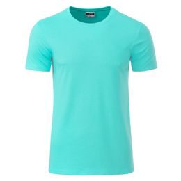 TRICOU CLASIC PENTRU BĂRBAȚI DIN BUMBAC ORGANIC 8008 - TRICOURI DIN BUMBAC ORGANIC - ÎMBRĂCĂMINTE