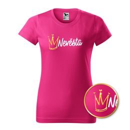 TRIČKO NEVĚSTA TŘPYTIVÁ KORUNKA - SVATBA - OBLEČENÍ