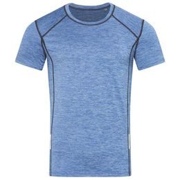 HERREN-SPORTSHIRT MIT REFLEKTIERENDEN ELEMENTEN - SPORT T-SHIRTS MIT KURZEN ÄRMELN - SPORT KLEIDUNG