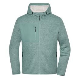 BUNDA Z PLETENÉHO FLEECU JN1874 - SPORTOVNÍ MIKINY NA ZIP - SPORTOVNÍ OBLEČENÍ