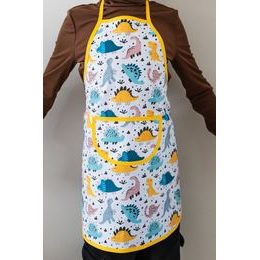 ȘORȚ PENTRU COPII DIN BUMBAC CU MODEL - ȘORȚURI CU BRETELE - HAINE DE LUCRU
