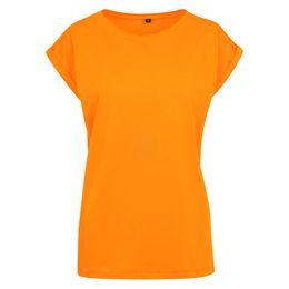 VOLNÉ DÁMSKÉ TRIČKO S OHRNUTÝMI RUKÁVY - TRIČKA S KRÁTKÝM RUKÁVEM - OBLEČENÍ