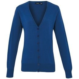 DAMEN STRICKJACKE - PULLOVER MIT V-AUSSCHNITT - KLEIDUNG