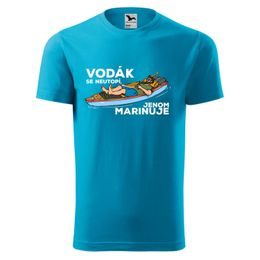 TRIČKO S POTISKEM "VODÁK SE MARINUJE" - VODÁCI - OBLEČENÍ
