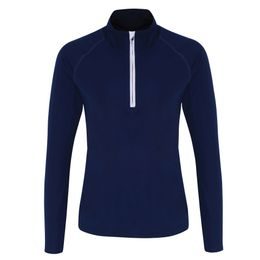 DÁMSKÉ TRIČKO S DLOUHÝM RUKÁVEM A 1/4 ZIPEM - SPORTOVNÍ TRIČKA S DLOUHÝM RUKÁVEM - SPORTOVNÍ OBLEČENÍ