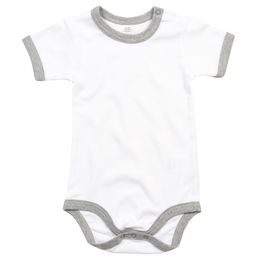 BABY-BODY MIT KURZEN ÄRMELN, ZWEIFARBIG - BABYKLEIDUNG UND BABYAUSSTATTUNG - KINDER KLEIDUNG