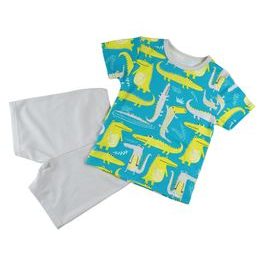 KURZÄRMELIGER KINDERPYJAMA MIT KROKODILEN - KINDER PYJAMAS - KINDER KLEIDUNG