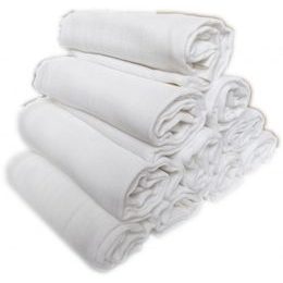 SCUTECE ALBE PENTRU COPII DIN PÂNZĂ STANDARD - SCUTECE - GOSPODĂRIE