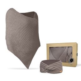 AJÁNDÉKCSOMAG: KÖTÖTT PONCSÓ ÉS FEJPÁNT - UJJATLAN SZVETTEREK - RUHÁZAT