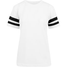 Sport T-Shirt für Frauen mit Streifenärmel, aus Netzpolyester
