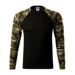 Maskáčové tričko s dlouhým rukávem Camouflage LS