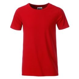 TRICOU CLASIC PENTRU BĂIEȚI DIN BUMBAC ORGANIC 8008B - TRICOURI DIN BUMBAC ORGANIC - ÎMBRĂCĂMINTE