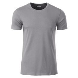 TRICOU CLASIC PENTRU BĂRBAȚI DIN BUMBAC ORGANIC 8008 - TRICOURI DIN BUMBAC ORGANIC - ÎMBRĂCĂMINTE