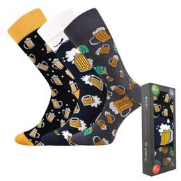 BAUMWOLLSOCKEN MIT MOTIV - 3 PAAR - ALLTAGS-SOCKEN - SCHUHE