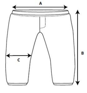 Nadrozmerné šortky Unisex