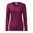 DAMEN LANGARM T-SHIRT SLIM - FUCHSIA - LANGARM-T-SHIRTS - KLEIDUNG