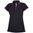 DAMEN POLO-SHIRT FLORET - SCHWARZ / ROSA - KURZARM POLO-SHIRTS - KLEIDUNG