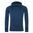 HERREN SWEATSHIRT MIT KAPUZE UND HOHEM KRAGEN COOL - DUNKELBLAU MELIERT - SPORT SWEATSHIRTS OHNE REISSVERSCHLUSS - SPORT KLEIDUNG