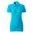 DAMEN POLO-SHIRT JOY PIQUE - TÜRKISBLAU - KURZARM POLO-SHIRTS - KLEIDUNG