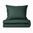 BETTWÄSCHE AUS BAUMWOLLSATIN - DARK GREEN - BAUMWOLLSATIN-BETTWÄSCHE - HAUSHALT