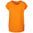 DAMEN T-SHIRT MIT UMGESCHLAGENEN ÄRMELN - ORANGE - KURZARM-T-SHIRTS - KLEIDUNG