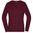 DAMEN-BAUMWOLLPULLOVER JN658 - BORDEAUX - PULLOVER OHNE VERSCHLUSS - KLEIDUNG