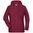 DAMEN HOODIE AUS BIO-BAUMWOLLE 8023 - WEINROT MELIERT - SWEATSHIRTS OHNE REISSVERSCHLUSS - KLEIDUNG