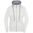 DAMEN SWEATSHIRT MIT REISSVERSCHLUSS UND KAPUZE JN962 - OFF-WHITE / GRAU MELIERT - SPORT SWEATSHIRTS MIT REISSVERSCHLUSS - SPORT KLEIDUNG