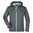 NŐI SOFTSHELL KAPUCNIS KABÁT JN1097 - ACÉLSZÜRKE / ZÖLD - SOFTSHELL DZSEKIK - RUHÁZAT