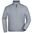 HERREN ZIP-HOODIE OHNE KAPUZE JN058 - GRAU MELIERT - SWEATSHIRTS MIT REISSVERSCHLUSS - KLEIDUNG