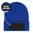 CĂCIULĂ CU PATCH MB7407 - ALBASTRU REGAL - CĂCIULI TRICOTATE - ACCESORII