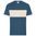 TRICOU CU BANDĂ CONTRASTANTĂ 8049 - DUSTY BLUE / PIATRA DE NISIP - TRICOURI CU MÂNECĂ SCURTĂ - ÎMBRĂCĂMINTE