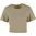 TRICOU CROP TOP CU MÂNECĂ SCURTĂ PENTRU FEMEI - MĂSLIN VERZUI - TOPURI CROP TOP - ÎMBRĂCĂMINTE