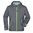 FÉRFI SOFTSHELL KAPUCNIS KABÁT JN1098 - ACÉLSZÜRKE / ZÖLD - SOFTSHELL DZSEKIK - SPORTRUHÁZAT