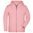 KINDER KAPUZENJACKE AUS BIO-BAUMWOLLE 8026K - ROSA MELIERT - KINDER SWEATSHIRTS - KINDER KLEIDUNG