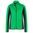 DAMEN STRETCH-FLEECE-SWEATSHIRT JN783 - FARNGRÜN / DUNKELGRAU - SPORT SWEATSHIRTS MIT REISSVERSCHLUSS - SPORT KLEIDUNG