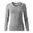 DAMEN LANGARM T-SHIRT ELEGANCE - DUNKELGRAU MELIERT - LANGARM-T-SHIRTS - KLEIDUNG