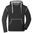 HERREN SWEATSHIRT MIT KAPUZE JN961 - SCHWARZ / GRAU MELIERT - SPORT SWEATSHIRTS OHNE REISSVERSCHLUSS - SPORT KLEIDUNG