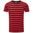 HERREN T-SHIRT GESTREIFT - SCHWARZ / ROT - GESTREIFTE T-SHIRTS - KLEIDUNG