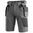 ARBEITSSHORTS CXS NAOS - GRAU / SCHWARZ / GELB - ARBEITSSHORTS - ARBEITS KLEIDUNG