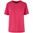 OVERSIZE DAMEN T-SHIRT - HIBISKUS ROSA - KURZARM-T-SHIRTS - KLEIDUNG