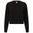 MÄDCHEN CROP TOP SWEATSHIRT - SCHWARZ - KINDER SWEATSHIRTS - KINDER KLEIDUNG