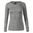 DAMEN LANGARM-T-SHIRT MERINO RISE LS - DUNKELGRAU MELIERT - LANGARM-T-SHIRTS - KLEIDUNG