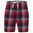 HERREN FLANELL-PYJAMASHORTS - ROT / DUNKELBLAU - PYJAMAS - KLEIDUNG