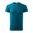 HERREN T-SHIRT BASIC - PETROLBLAU - KURZARM-T-SHIRTS - KLEIDUNG