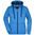 DAMEN ZWEIFARBIGER HOODIE JN354 - AZUREBLAU / DUNKELBLAU - SWEATSHIRTS MIT REISSVERSCHLUSS - KLEIDUNG