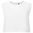 DAMEN CROP-TOP AUS BIO-BAUMWOLLE - WEISS - FITNESS T-SHIRTS - SPORT KLEIDUNG