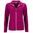 DAMEN FLEECE-SWEATSHIRT JN769 MIT REISSVERSCHLUSS - HIMBEERE MELIERT / SILBER - FLEECE-SWEATSHIRTS - KLEIDUNG