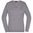 DAMEN-BAUMWOLLPULLOVER JN658 - GRAU MELIERT - PULLOVER OHNE VERSCHLUSS - KLEIDUNG